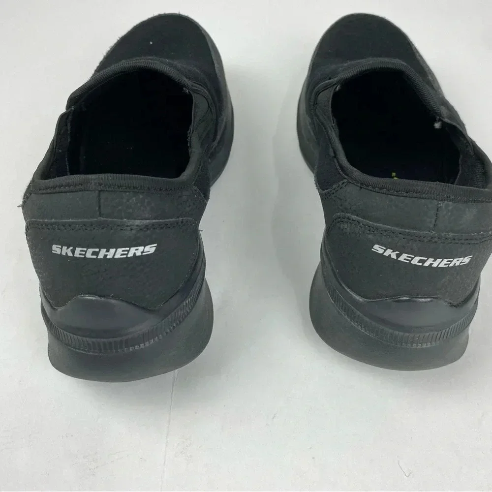Skechers Mens 8.5 Black Equalizer Bluegate Loafer Slip On Comfort Shoe Relaxed